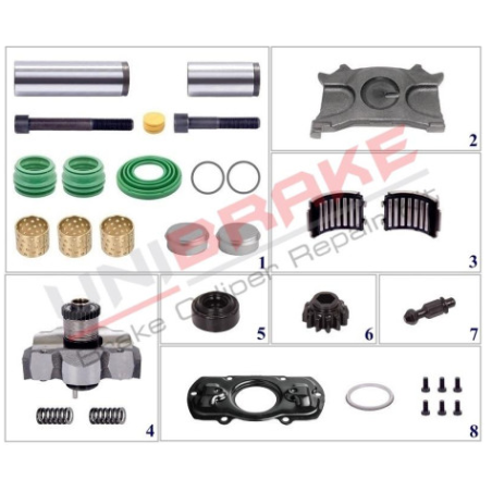 Kit reparatie etrier complet parte montare stanga Wabco MAXX22