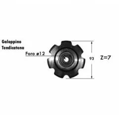 PINION LANT TRANSPORTOR SGORBATTI 63.210 Agricola Ricambi - 1