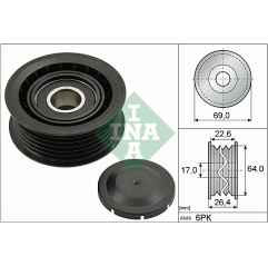 Rola ghidare/conducere curea transmisie Mercedes-Benz A0002020019 - 3
