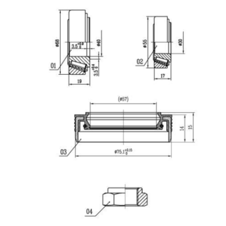 Kit rulmenti roata spate dreapta/stanga Citroen/Fiat/Peugeot 335025,7693594