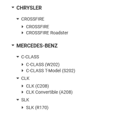 Cap bara dreapta/stanga Mercedes-Benz/Chrysler Crossfire A0013307435,0013307735 - 3