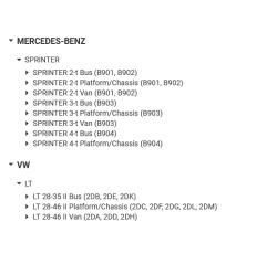Bieleta antiruliu spate dreapta/stanga Mercedes-Benz/Volkswagen LT 5104058AA