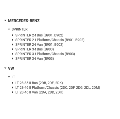 Bucsa arc spate dreapta/stanga Mercedes Sprinter/Volkswagen LT 5118731AA,9013240050