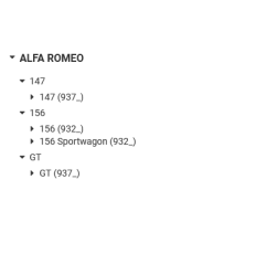 Bieleta antiruliu spate dreapta/stanga Alfa Romeo 60699021,60613575