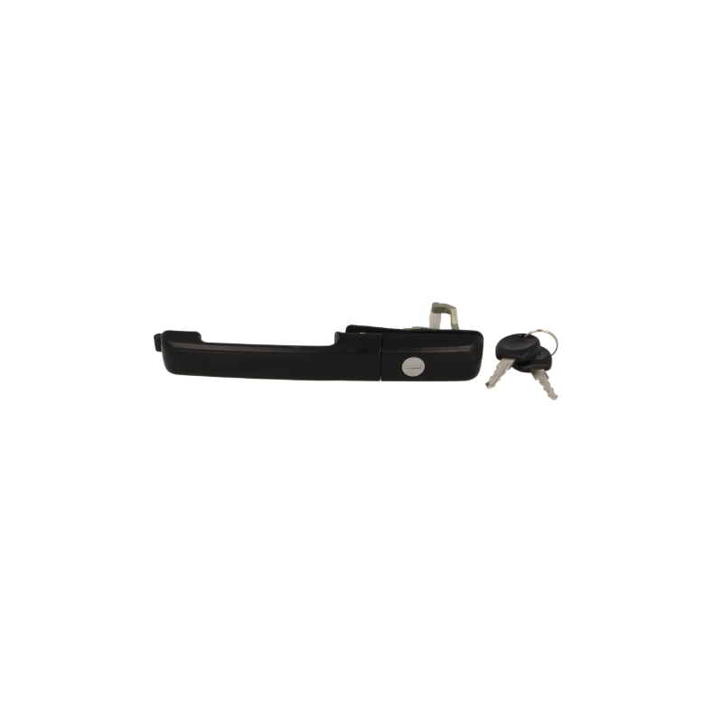 Maner usa Fata Stanga (cu cheie, exterior, cu incuietoare, negru) Volkswagen 357837205B,100 910 0006 - 1