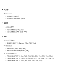 Kit reparare etrier dreapta/stanga Ford Galaxy/Seat Alhambra/VW California/Transporter YM212B118DA,1138651