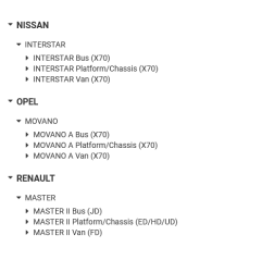 Bieleta directie dreapta/stanga Nissan Interstar/Opel Movano/Renault Master 4418780,9161561
