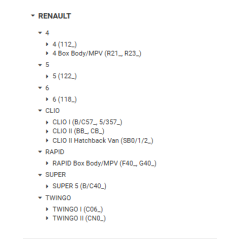Kit reparatie etrier Renault 7701201779,3277769