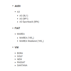 Kit reparatie etrier dreapta/stanga Audi/Volkswagen 0K24033242,8N0615124