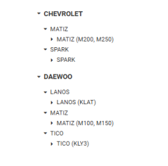 Kit reparatie etrier Chevrolet/Daewoo 96288627,96288628