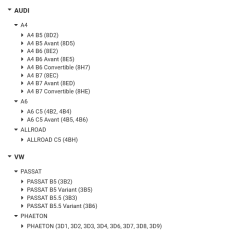 Kit reparatie etrier dreapta/stanga Audi A4/A6/VW Passat 8E0615424J,4B0615423