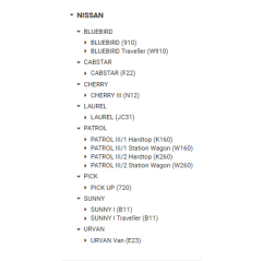 Filtru combustibil Nissan 6003119620,1640017A00