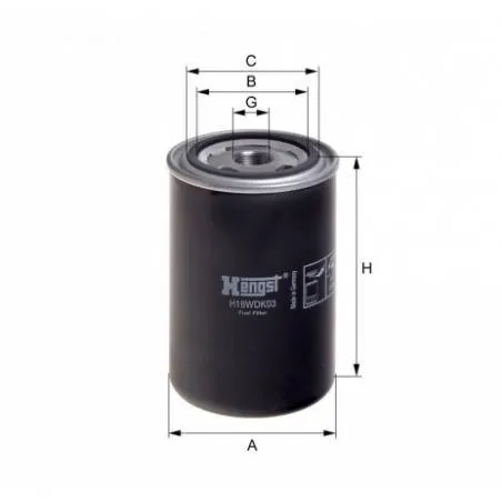 Filtru Combustibil 1345335 FF5366 H18WDK03 Hengst Filter - 1
