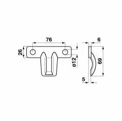 Placa cutit combina Claas Commandor, Dominator 500053