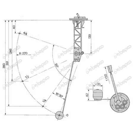 Sonda Rezervor Fiat 1180, 1280 1380, 1880, 5136772