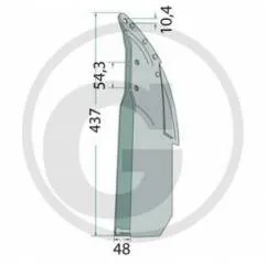 PATINA COMPLETA SEMANATOARE GASPARDO 1800590010, 77.506 Agricola Ricambi - 1