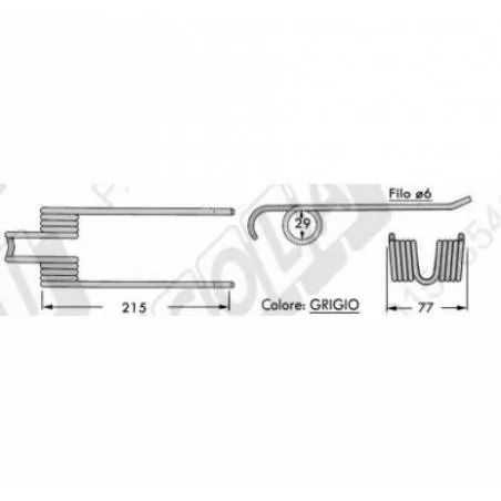 Arc Presa Balotat Galignani 8876415 , 800-0246 ,S.78959, 59.521,RS218,8876415 Agroparts - 1
