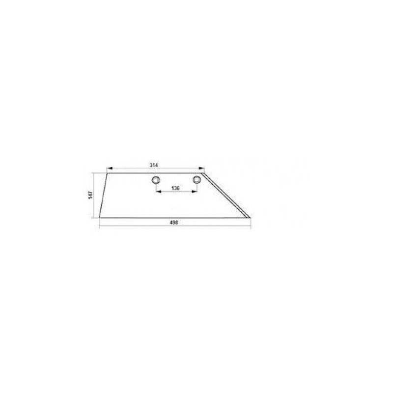 Brazdar Plug Dreapta Lemken 3352030,3352130, SB45D, 3352130 , 47802 3352130 22529 901853600701, 560173352130 Agro Grup - 1