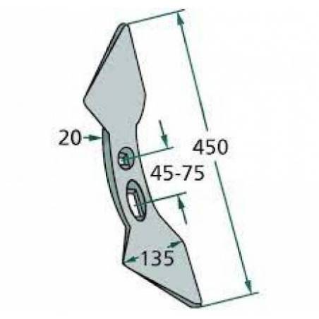 Dalta Scarificator 450X135X20 CP2821 5140929941 63310441 92994 Agro Grup - 1