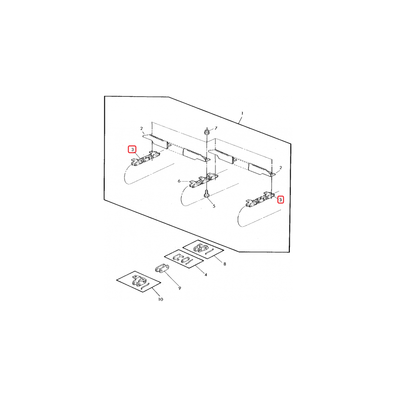 Raclet Banda Transportoare 670mm Z62288 Agroparts - 1