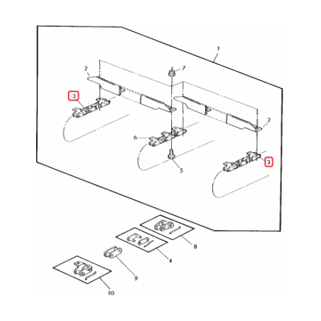 Raclet Banda Transportoare 670mm Z62288 Agroparts - 1