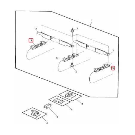 Raclet Banda Transportoare 670mm Z62288 Agroparts - 1
