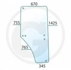 Geam Usa John Deere Usa Dreapta L169103 , L213355 , L77648 , L77654 , S-L77648 , SL77648 Bepco - 1