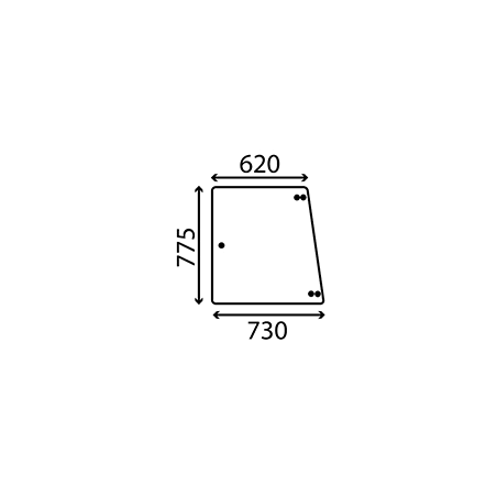 Geam Lateral Fendt 4047-47, 281.507.350.030 , 281507350030 , 281507351030 , 321/281507350030 Bepco - 1