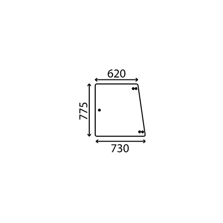 Geam Lateral Fendt 4047-47, 281.507.350.030 , 281507350030 , 281507351030 , 321/281507350030 Bepco - 1
