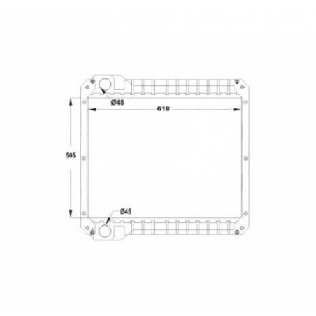 Radiator Apa JCB 3CX/4CX