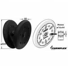 Roata Tasare Semanatoare Gaspardo 408F005380,217331829,005375.00,N04315A0 Agricola Ricambi - 1