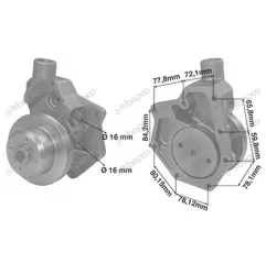 Pompa Apa John Deere 1350, 1750, 1850, 2150 | AR92416, AR92417, RE24845, RE25338, RE26327 AR92416, AR92417,RE24845, RE25338 Enpa