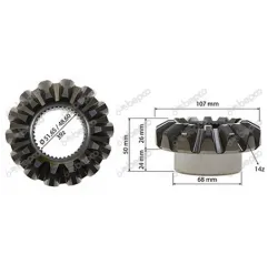 Pinion Satelit Case, 348-5, 4319378, 1927668ZP Bepco - 1