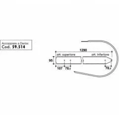 CENTURA PRESA BALOTI SGORBATI 59.307 37756 Agricola Ricambi - 1