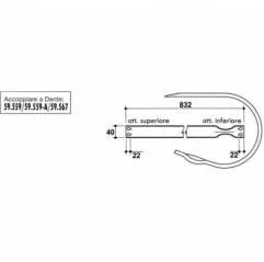 CENTURA PRESA BALOTAT GALLIGANI 59.412-A 300024 Agricola Ricambi - 1