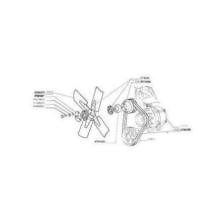Paleti ventilator Fiat 90-55