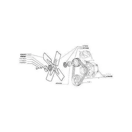 Paleti ventilator Fiat 90-55