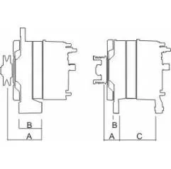 Alternator DAF 28V 0120469527 51261017156 1368237 81DB10346BB 1697321 6143717 1612497