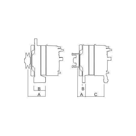 Alternator DAF 28V 0120469527 51261017156 1368237 81DB10346BB 1697321 6143717 1612497
