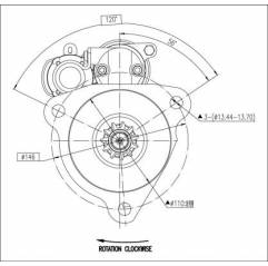 Electromotor DAF 95 XF 1604246 1667205 1688720 1739936 16788720 Lucas Elektrik - 3