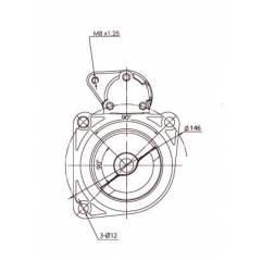 Electromotor Iveco Eurocargo UD03444S, AES8141, AEX1176, 0001360015, 0001360043, 0001368019