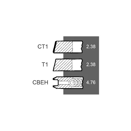 Segmenti motor Massey Ferguson 3637658M91 41158144 S.42209 VPB4002 34-71