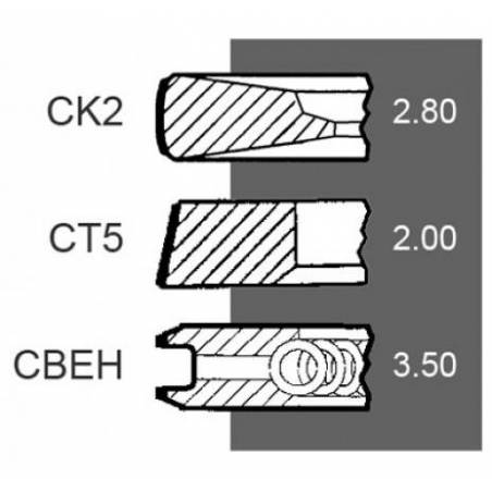 Set segmenti motor Same fi 108 mm 04801657, 2253777