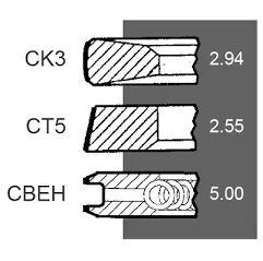 Set segmenti motor Deutz 2233117, 2239262, 4156566