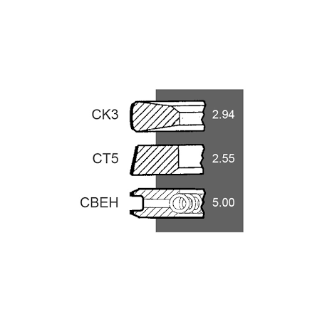 Set segmenti motor Deutz 2233117, 2239262, 4156566
