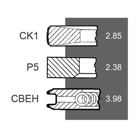 Set segmenti motor New Holland Fi 104 MM 2856828, 2856829, 8093881