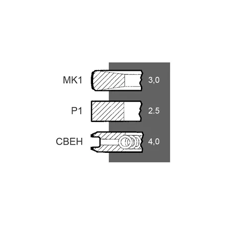 Segmenti Fiat Ø 104 MM  N027-12051, 1902458, 0824450000,