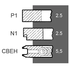 Segmenti motor Fiat Ø 100 mm- STD, 1900708, 1900719,1900730, 1900740, 1908737, 1909172