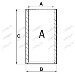 Camasa cilindru motor perkins 36-28 957E6055
