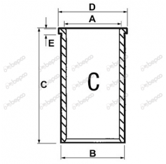 Camasa motor Massey Ferguson 36-7, 31358382, 1434175M1